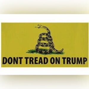 3x5 brand new in package. Don't Tread on Trump Flag - Yellow and Green